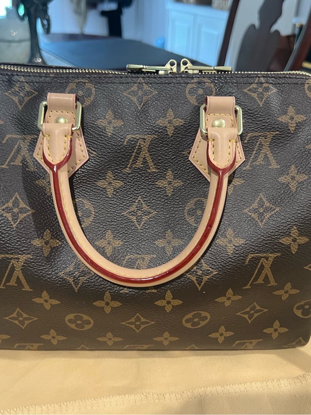 Classic Monogram Canvas Satchel 25 in Brown with Natural Vachetta Trim NEW
